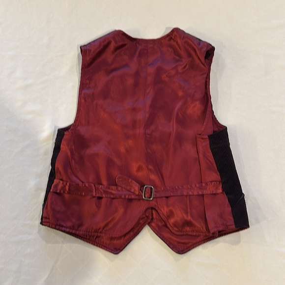 Wild Bill Vintage Corduroy Vest maroon large EUC - Picture 4 of 4